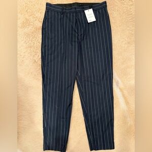 ASOS Navy Pinstripe Dress Pants